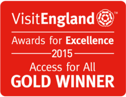 Gold at the VisitEngland Awards for Excellence 2015 – Access for All Category