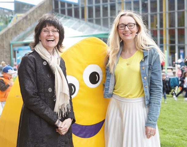 Kay Benbow and Cerrie Burnley from CBeebies