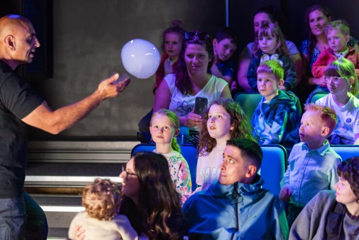 The award winning Ray Bubbles at Eureka! this Summer